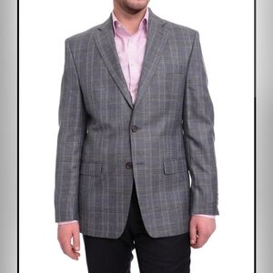 Lauren Ralph Lauren Men's Wool Blend Gray 2 Button Blazer Sportcoat 46R